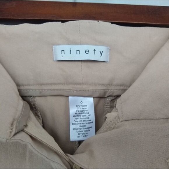 Ninety brand Khaki colored capri dress pants - Picture 2 of 5